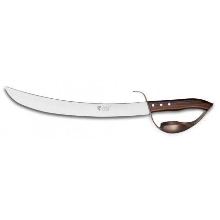 Champagn saber green rosewood handle bronze hilt on oak display stand Champagn saber green rosewood handle bronze hilt on oak display stand
