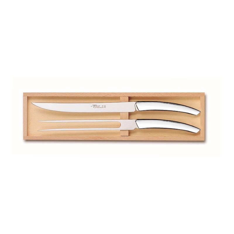 Wood box of 2P Thiers carving set Wood box of 2P Thiers carving set