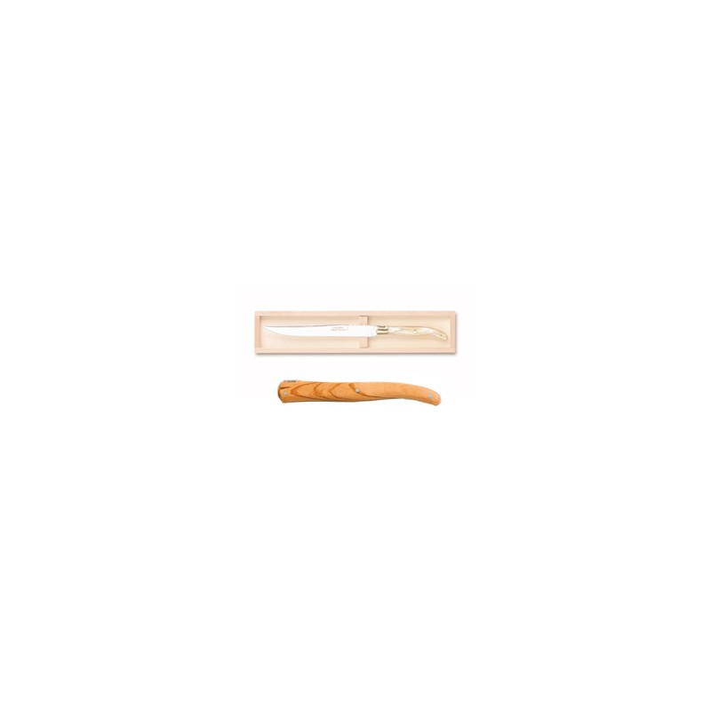Wood box of Laguiole carving knife no bolster Wood box of Laguiole carving knife no bolster
