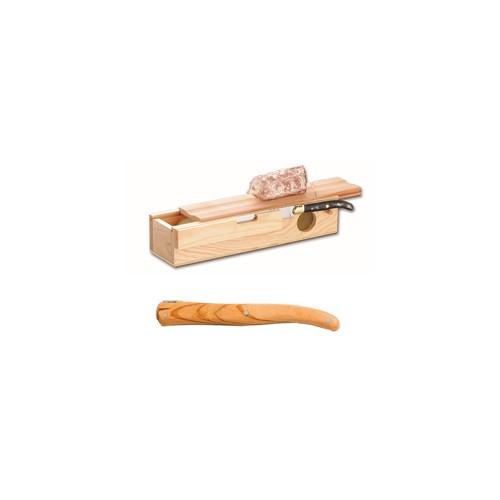 Sausage box + Laguiole carving knife no bolster