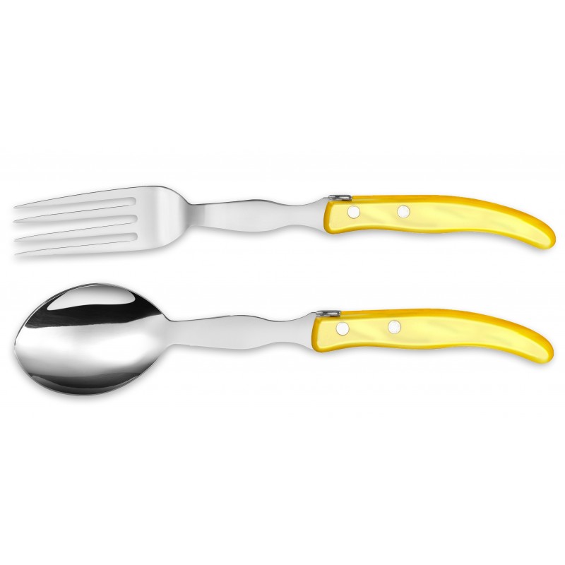 Berlingot serving set in resin handle Berlingot serving set in resin handle