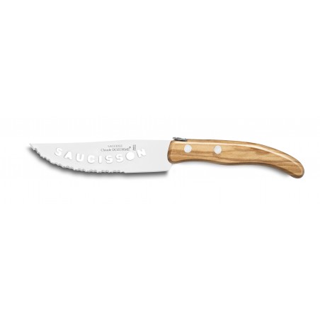 Berlingot salami knife wood handle Claude Dozorme