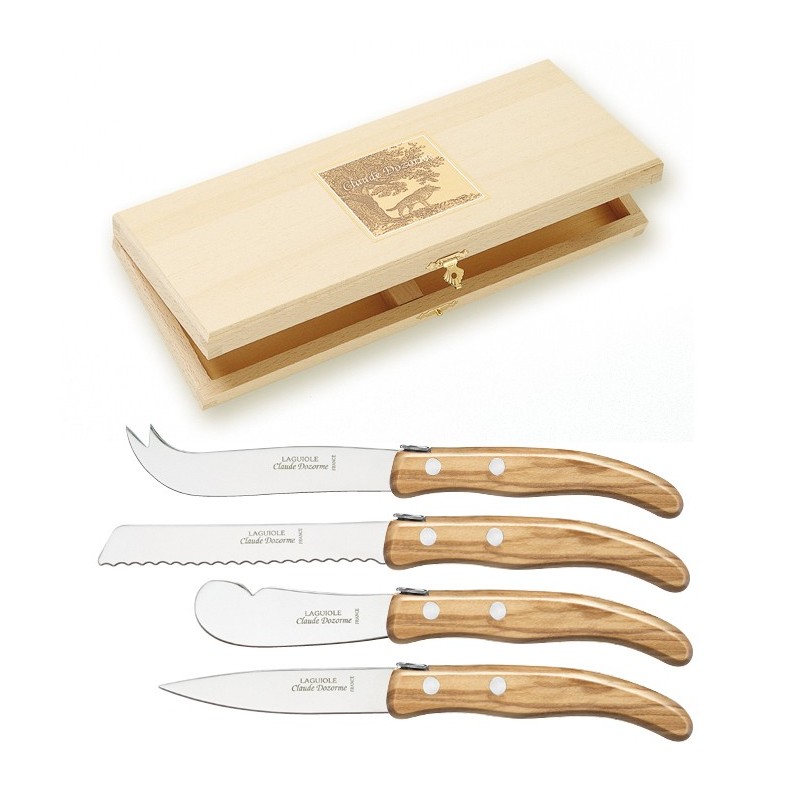 Wood box of Berlingot 4P breakfast wood handle Wood box of Berlingot 4P breakfast wood handle