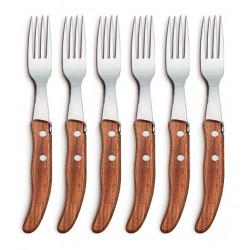 Coffret hêtre 6 couteaux Berlingot panaché manche nacrine