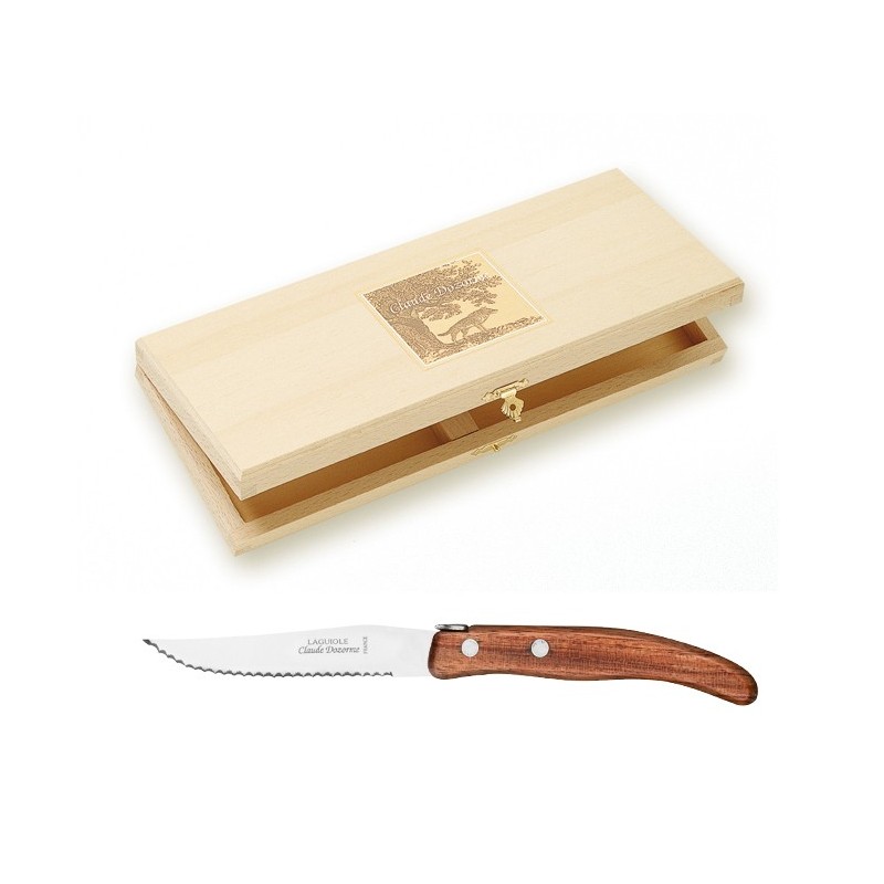 Wood box berlingot 12 knives wood handle Wood box berlingot 12 knives wood handle