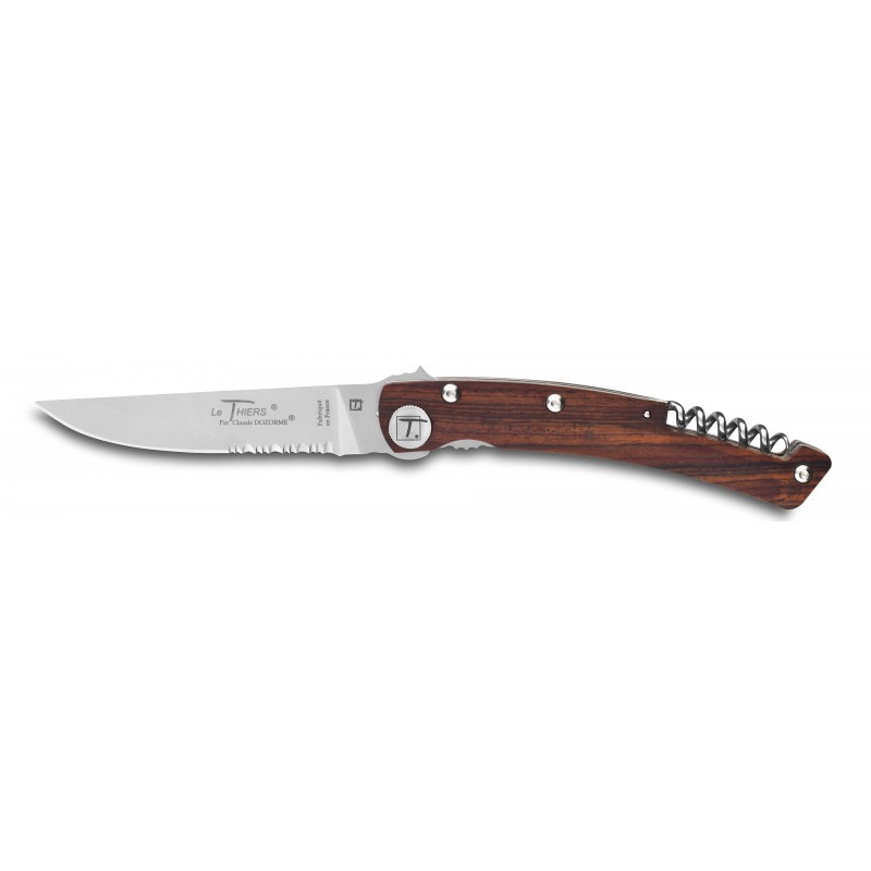 Couteau de poche le Thiers Tire-bouchon manche Vallernia par Claude Dozorme