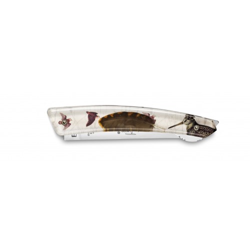 Thiers Verrou pocket knife inclusions by Claude Dozorme