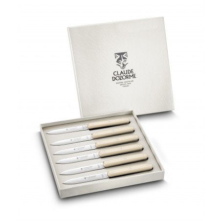 Box of 6 steak knives Navette 6.16 resin handle Box of 6 steak knives Navette 6.16 resin handle
