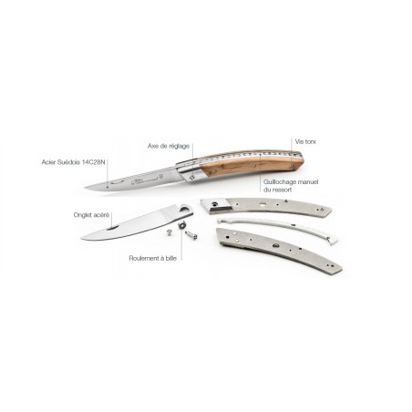 Thiers RLT pocket knife with handle of your choice by Claude Dozorme
