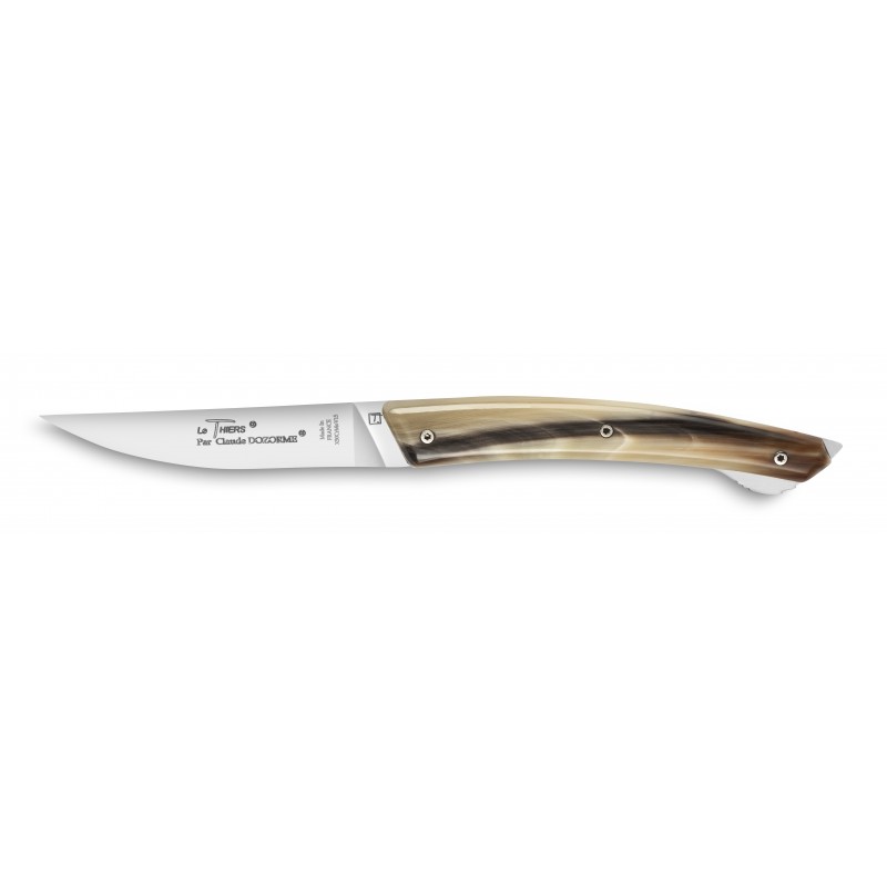 Box of Thiers pocket knife with lock system light horn handle with hand decoration Box of Thiers pocket knife with lock system light horn handle with hand decoration