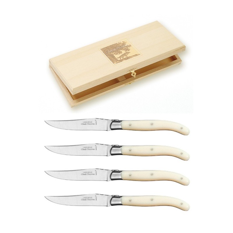 Coffret hêtre 6 couteaux super Laguiole mitre inox Claude Dozorme Coffret hêtre 6 couteaux super Laguiole mitre inox Claude Dozorme