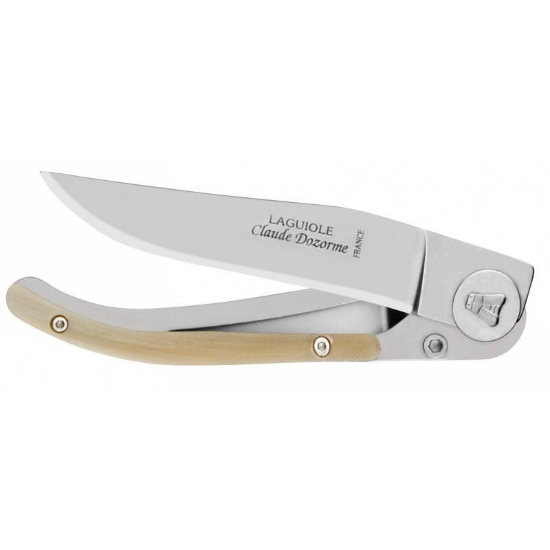 Liner Lock Laguiole pocket knife horn handle