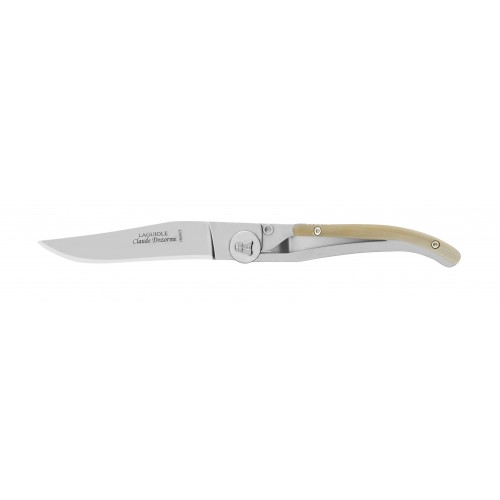 Liner Lock Laguiole pocket knife horn handle