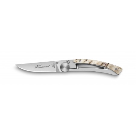 Couteau de poche le Thiers manche corne, cerf ou bélier par Claude Dozorme