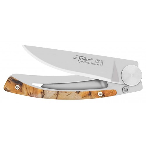 Thiers pocket knife with light horn handle by Claude Dozorme