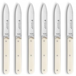 Coffret 6 couteaux à steak Navette 6.16 manche nacrine