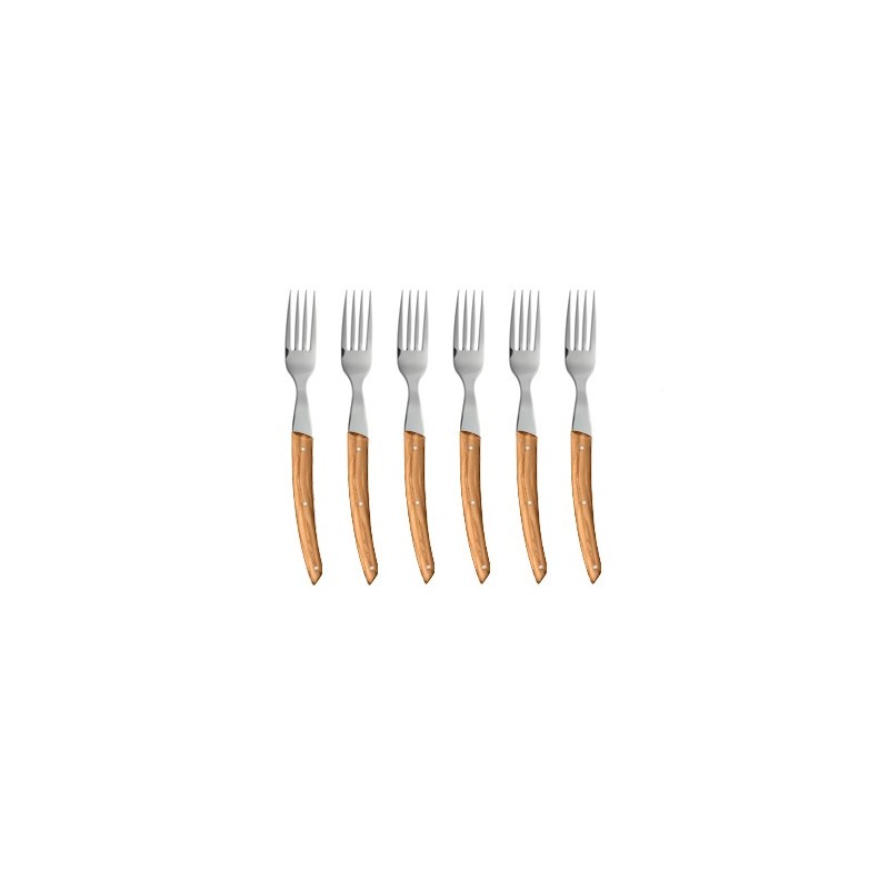 Coffret 6 couteaux Thiers à steak manche bois Coffret 6 couteaux Thiers à steak manche bois
