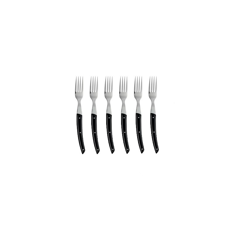Wood box of 6 Thiers knives resin handle