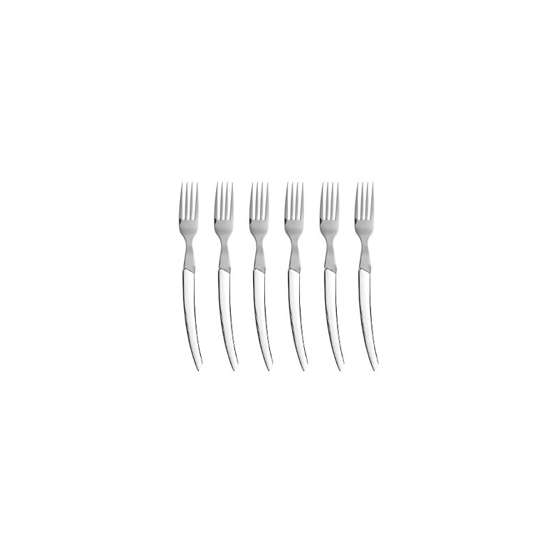 Wood box of 6 Thiers knives stainless steel handle