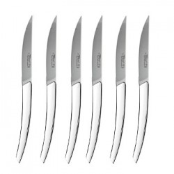 Wood box of 6 Thiers knives wood handle