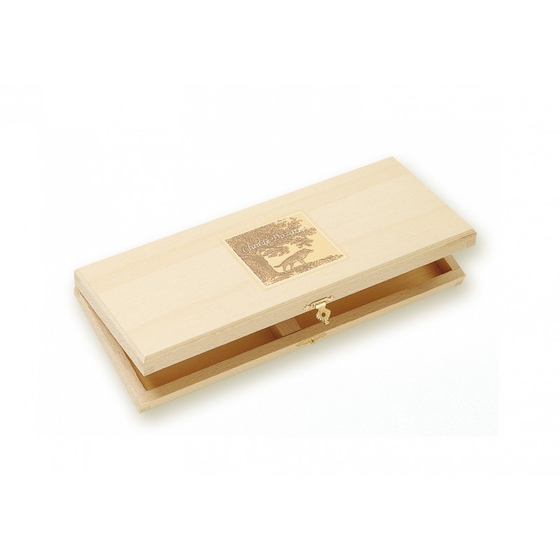 Wood box of 6 Thiers knives wood handle