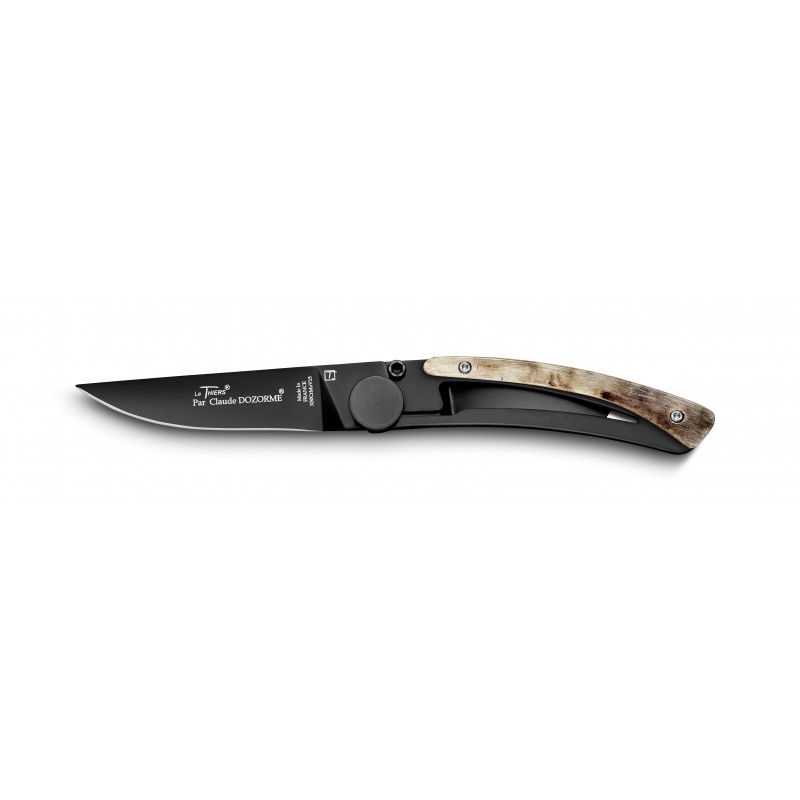Thiers pocket knife with light horn handle by Claude Dozorme