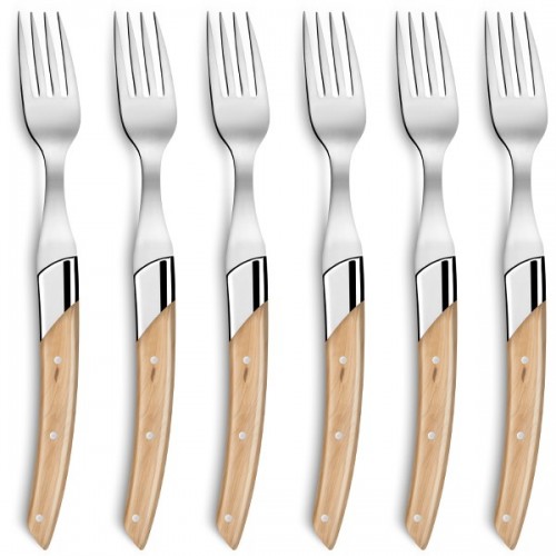 Oak wood box Le Thiers® Art Déco forks precious wood handle