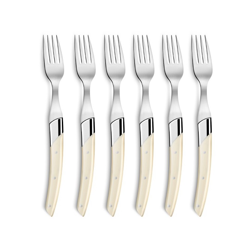 Oak wood box Le Thiers® Art Déco forks ivory handle