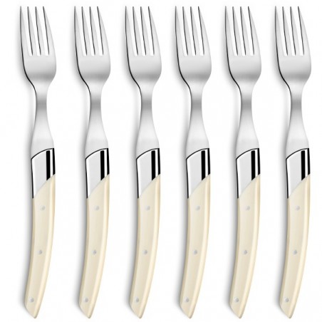 Oak wood box Le Thiers® Art Déco forks ivory handle