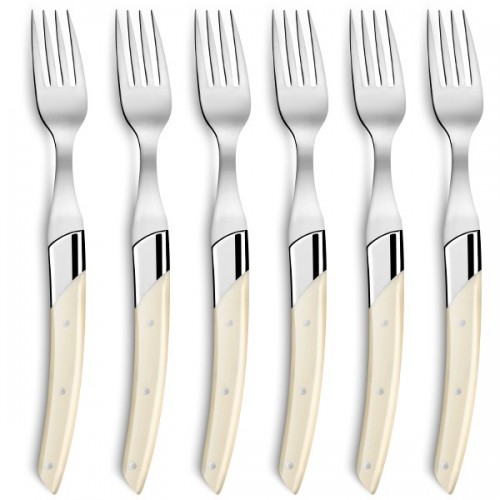 Oak wood box Le Thiers® Art Déco forks ivory handle
