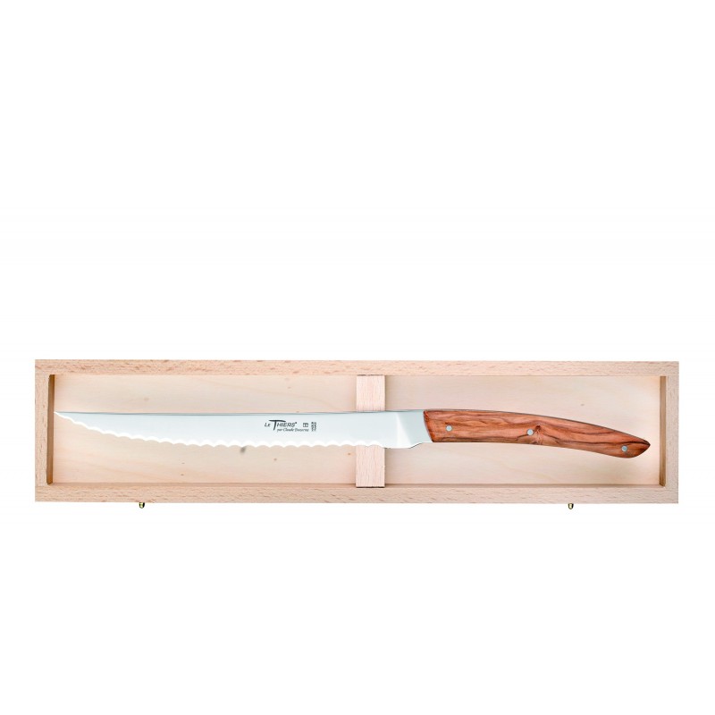 Wood box of Thiers bread knife Claude Dozorme Wood box of Thiers bread knife Claude Dozorme