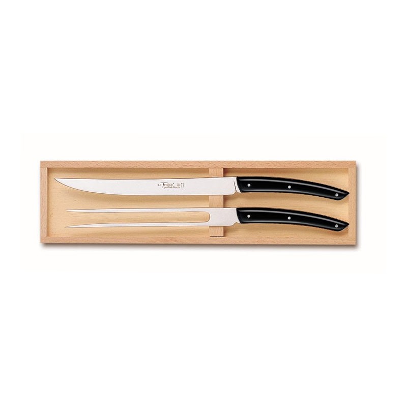 Wood box of 2P Thiers carving set Wood box of 2P Thiers carving set