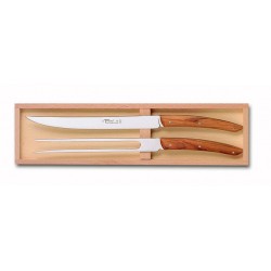 Wood box of 2P Thiers carving set