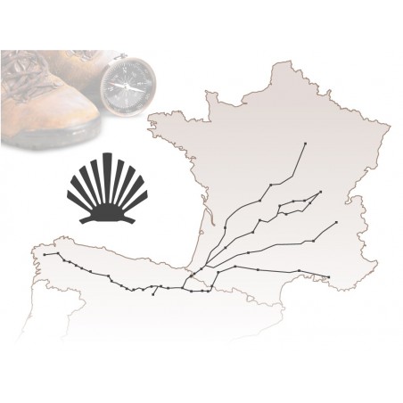 Le couteau Chemin de Compostelle de poche par Claude Dozorme