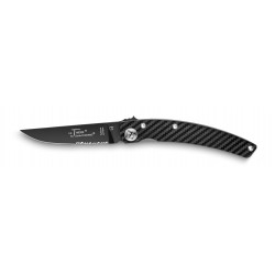 Thiers Design pocket knife black blade and black handle