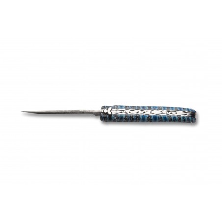 Laguiole pocket knife Damascus blade mammoth molar handle Laguiole pocket knife Damascus blade mammoth molar handle