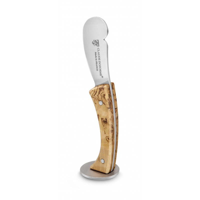 Small butter knife on stand birchwood handle Small butter knife on stand birchwood handle