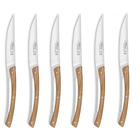 Wood box steak knives Liner table knives
