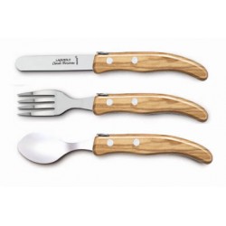 Berlingot 3P child set exotic wood handle