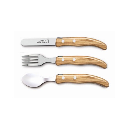 Berlingot 3P child set exotic wood handle