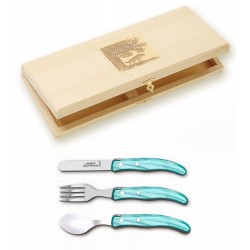 Berlingot 3P child set exotic wood handle