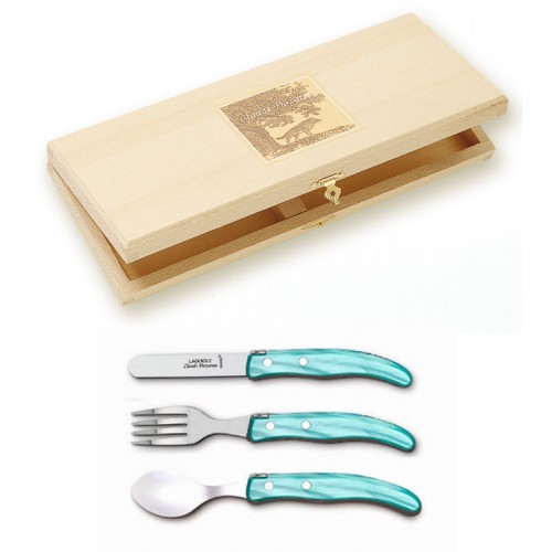 Berlingot 3P child set exotic wood handle