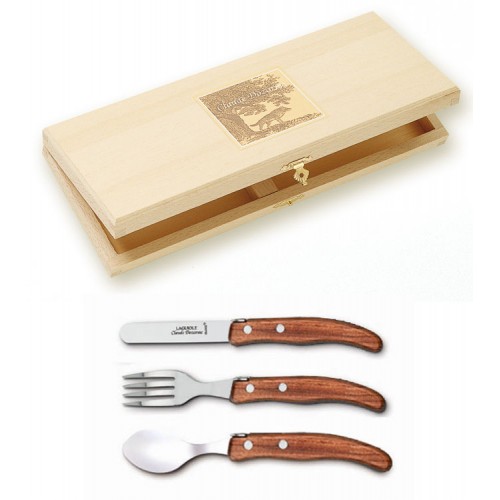 Berlingot 3P child set exotic wood handle