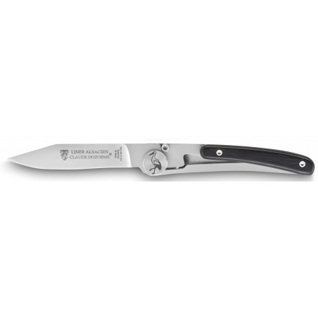 Alsacien Liner pocket knife ebony wood handle
