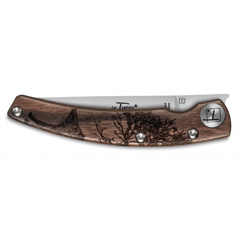 Thiers Design Animalis pocket knife Wild Boar walnut handle