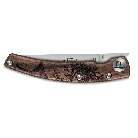 Thiers Design Animalis pocket knife Wild Boar walnut handle