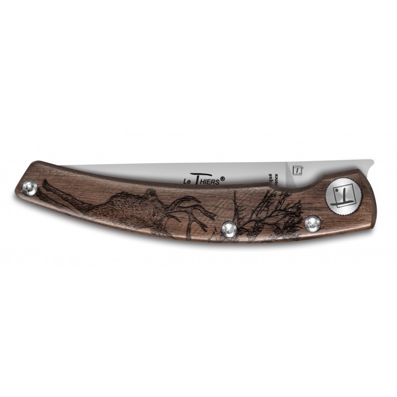 Thiers Design Animalis pocket knife Deer walnut handle