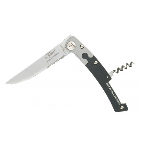 Thiers pocket knife + corkscrew grey-black handle Thiers pocket knife + corkscrew grey-black handle