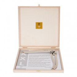 Wood box of XXL Laguiole carving knife stainless steel handle