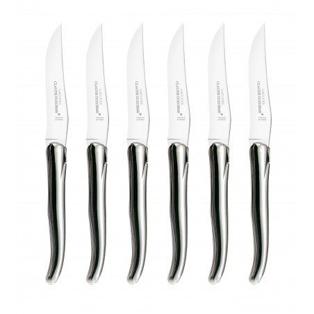 Coffret hêtre 6 couteaux super Laguiole plein manche Coffret hêtre 6 couteaux super Laguiole plein manche